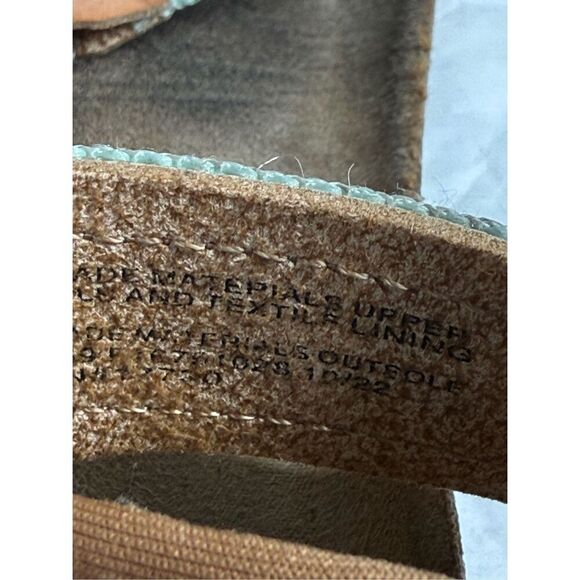 Cat & Jack Val Girl’s Tan Hook and Loop Open Toe Footbed Sandals Size 2 See Note - Picture 8 of 11